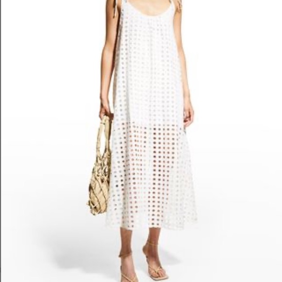 Solid and Stripe ivory Stella eyelet Dress szLG NWT - Picture 2 of 5